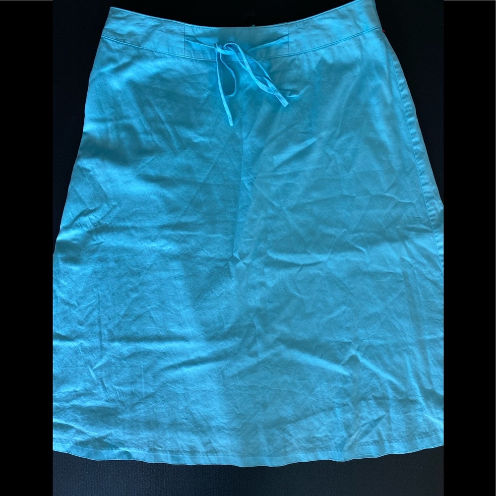 🐠 Talbots Aqua BLUE A~Line Full SKIRT Women’s 6